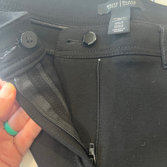 White House Black Market Elegant Black Trousers - Picture 5 of 16